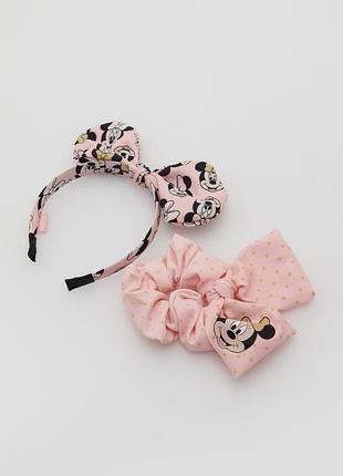 Новий фірмовий набір з обруча та резинки для волосся мінні маус minnie mouse reserved disney