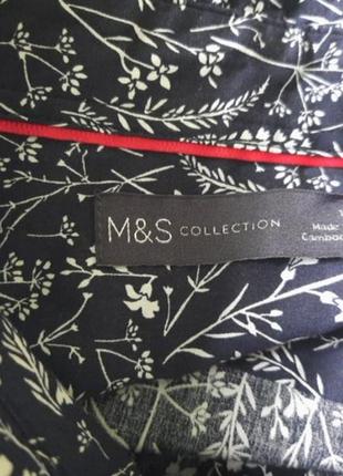 Оригінальна сорочка,блуза в квітковий принт бренда m & s ,сток!7 фото