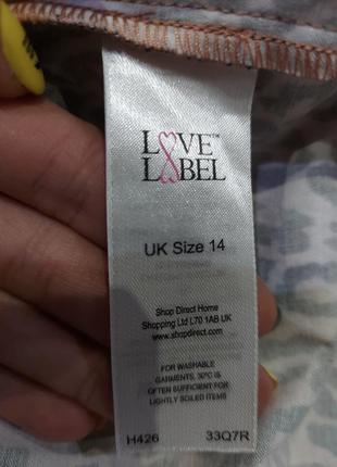 Шикарное платье куколка love label сиренево-терракотовый леопард 14 размер3 фото