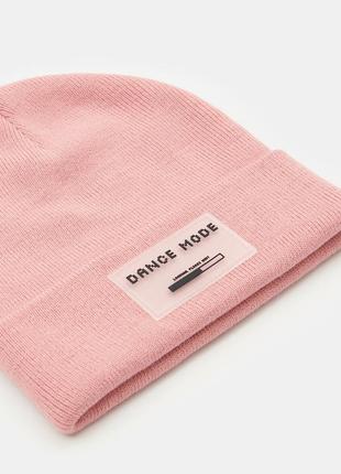 Шапка підліткова шапка тепла рожева шапка3 фото