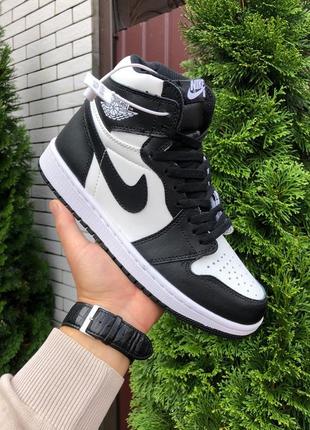 Кроссовки женские nike air jordan 1 retro high черные кросівки жіночі найк аир джордан чорні кроссы