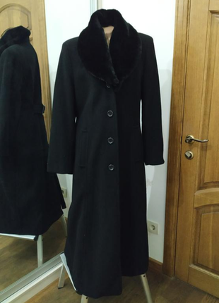 Шерстяное длинное пальто макси adagio