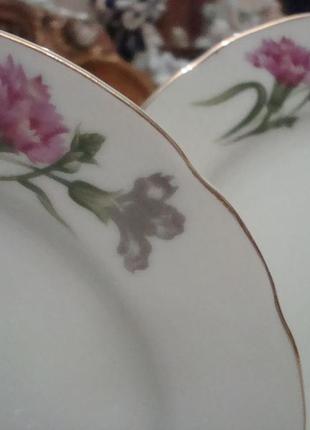 Красивые тарелки набор 6 шт фарфор япония №990(1)4 фото