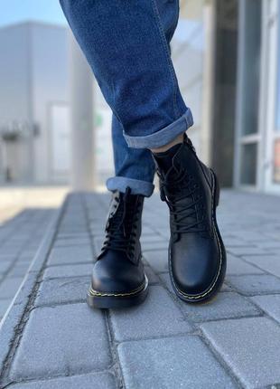 Черевики мартенс чорні ботинки кожа деми5 фото