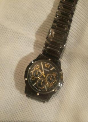 Guess b131 all black-gold часы женские наручные