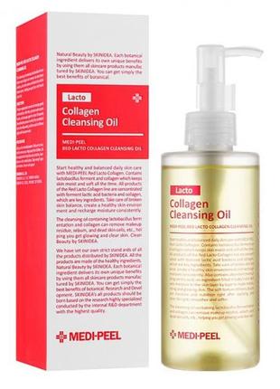 Гидрофильное масло для лица с лактобактериями и коллагеном medi-peel red lacto collagen cleansing oi3 фото