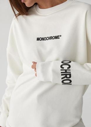 Теплий та м’який oversize світшот monochrome