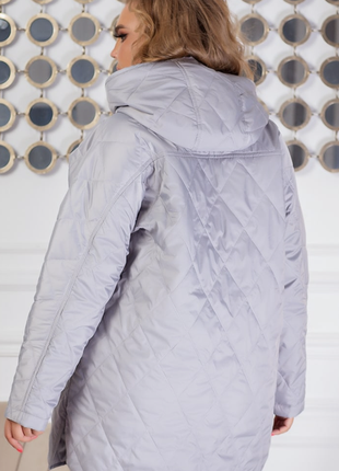 Куртка женская стеганая деми с капюшоном размеры: s-3xl9 фото