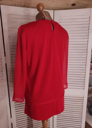 Фирменная красная блуза6 фото