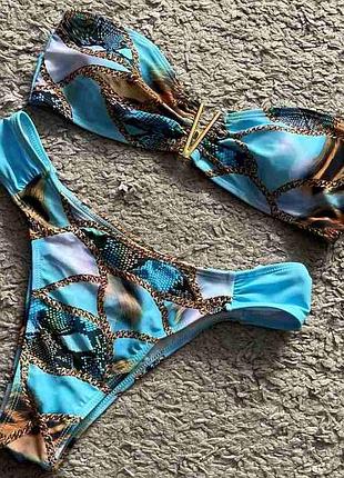 Новый,стильный,шикарный,раздельный купальник