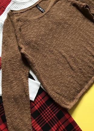 Модный оверсайз свитер на резинке р.м5 фото