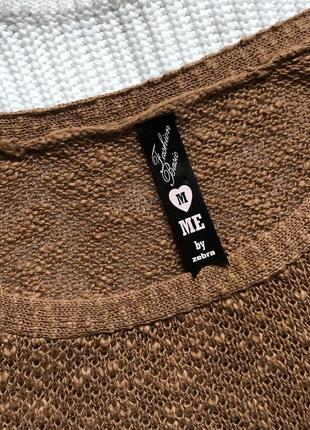 Модный оверсайз свитер на резинке р.м6 фото