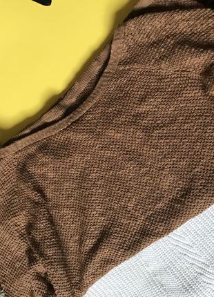 Модный оверсайз свитер на резинке р.м7 фото