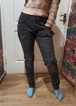 Крутые фирменные джинсы h&m размер л хл