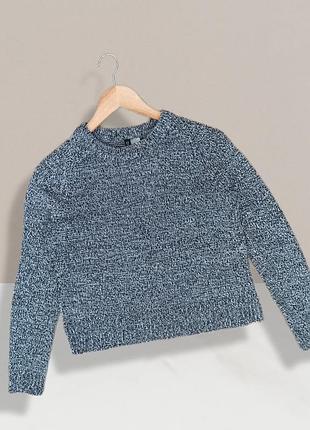 Джемпер женский серый базовый/ женский трендовый свитер h&m/ женская кофта серая базовая