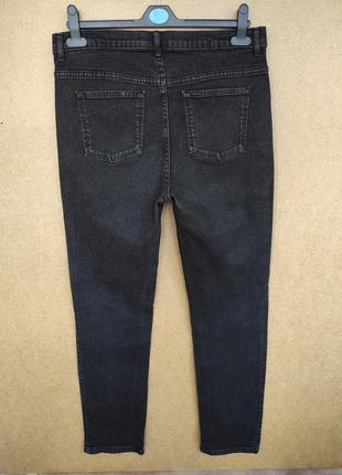 Прямые зауженные джинсы slim высокая посадка m&s8 фото
