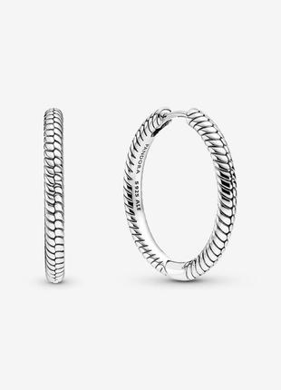 Серебряные серьги колечко кольца кольца подарок для девушки,женки2 фото