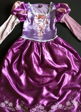 Карнавальное платье рапунцель 7-8 лет
