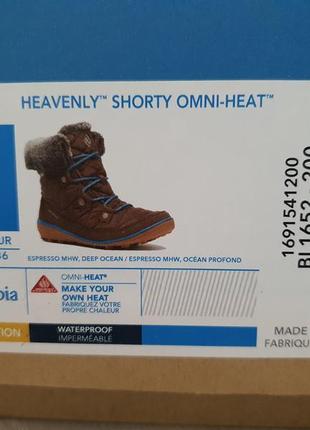 Новые детские сапоги полусапожки columbia heavenly waterproof omni-heat6 фото