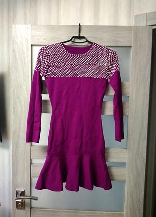 Классное тёпленькое платье с длинным рукавом