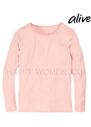 128 см реглан для девочки хлопок базовый лонгслив хлопковый школа улица дом футболка длинный рукав