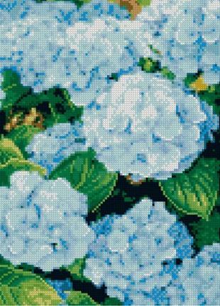 Картина по номерам с алмазной мозаикой стратег голубые цветы 30х40см (hx149)