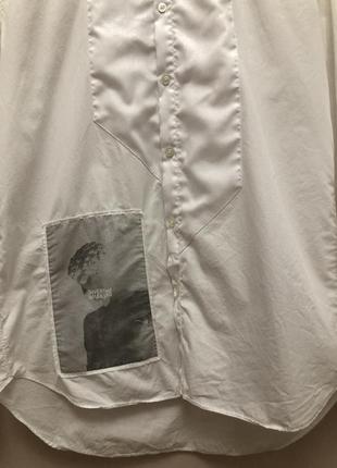 Модная рубашка ассиметричного кроя в стиле neil barrett3 фото