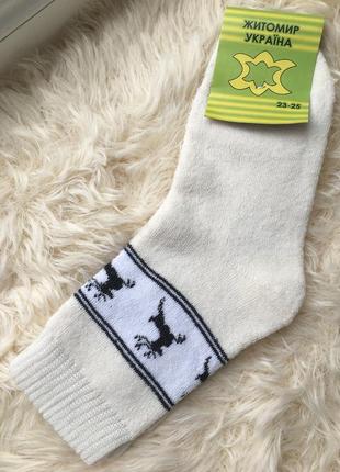 Шкарпетки носки жіночі теплі зимові зимні високі довгі з оленями однотонні розмір 36 37 38 398 фото