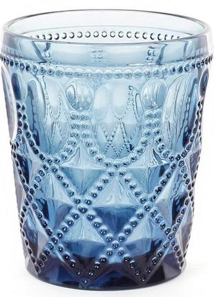 Набір 6 склянок siena toscana 340мл hotdeal hotdeal, синє скло