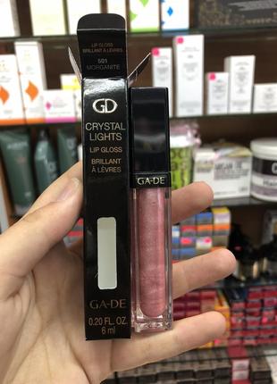 Ga-de crystal lights lip gloss блеск для губ с подсветкой3 фото