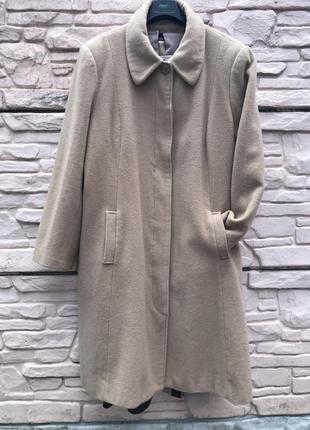 Пальто жіноче великого розміру 54-60 вовна карамель1 фото