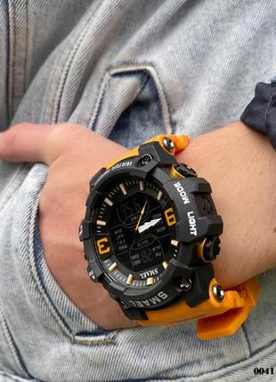 Чоловічий годинник smael 8049 black-orange3 фото