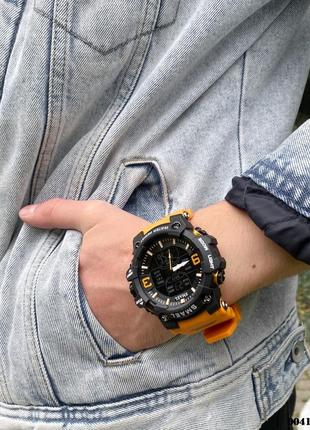 Чоловічий годинник smael 8049 black-orange4 фото