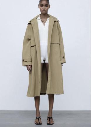 Тренч, плащ zara limited edition trench лімітована колекція1 фото