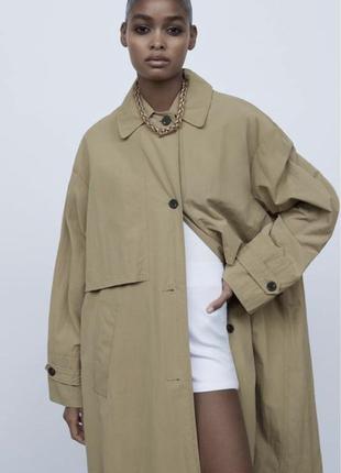 Тренч, плащ zara limited edition trench лімітована колекція2 фото