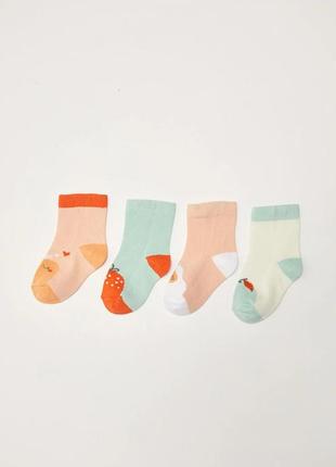 2-3 роки 22 - 24 р нові фірмові дитячі високі шкарпетки різнокольорові lc waikiki вайкіки носки