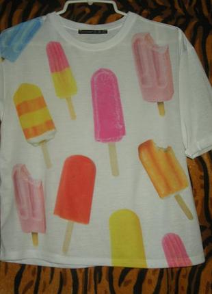 Футболка білого кольору"atmosphere"р. 8