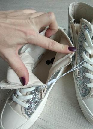 Zara ботинки кроссовки кеды боты высокая подошва блестящие mickey mouse микки маус дисней 36 размер6 фото