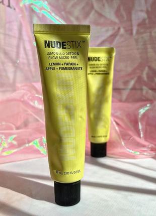 Nudestix nudeskin lemon-aid detox & glow micro-peel2 фото