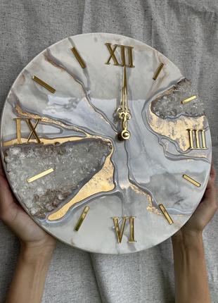 Годинник з епоксидної смоли,годинник для дому,настінний годинник,ручна робота2 фото