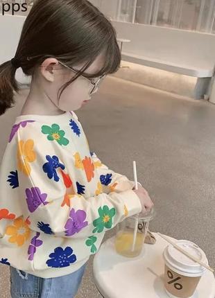 Світшоти на дівчинку( білий, рожевий)