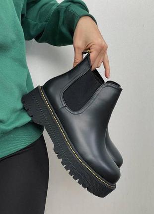Стильные ботинки челси на резинке черные деми,демисезонные осенние,весенние (осень-весна 2022-2023)1 фото