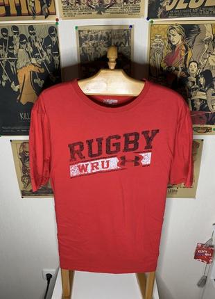 Under armour wru (welsh rugby union) футболка з великим лого2 фото