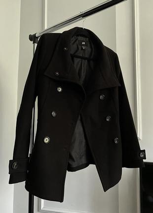 Пальто черное