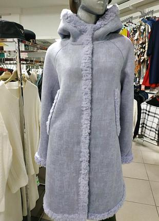 Шуба двостороння овчина альпака