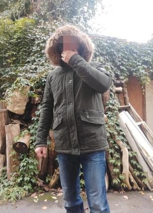 Классная мужская зимняя куртка tom tompson тёплая парка - м2 фото