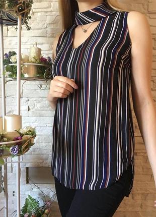 Стильня  блуза в полоску