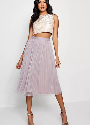 Блискучий топ boohoo boutique