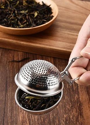 Сито - щипці для заварювання чаю "куля"2 фото