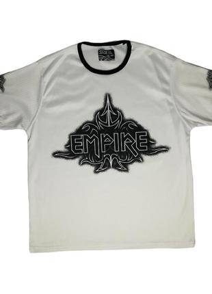Футболка трайбл. empire trible t shirt. біла чоловіча футболка
